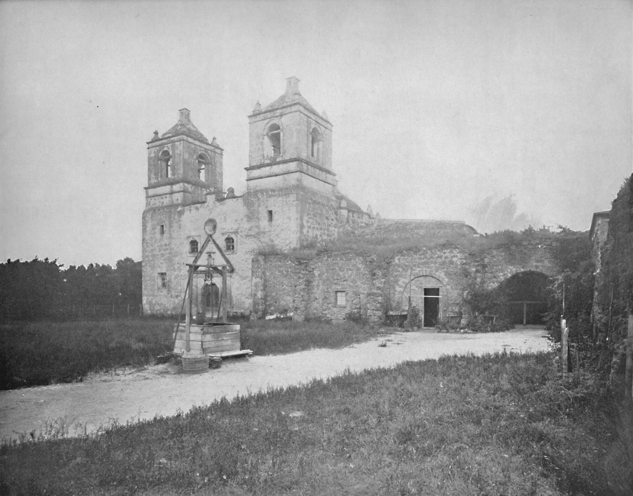Missão Espanhola Antiga, San Antonio, Texas, c1897. de Unbekannt