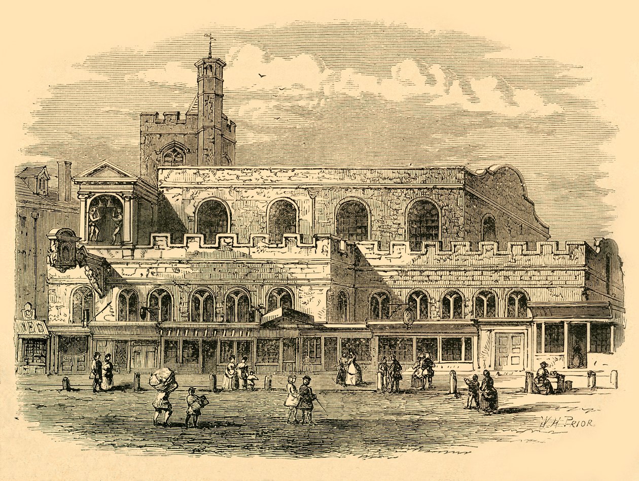 Igreja velha de St. Dunstans, 1814, 1897. de Unbekannt