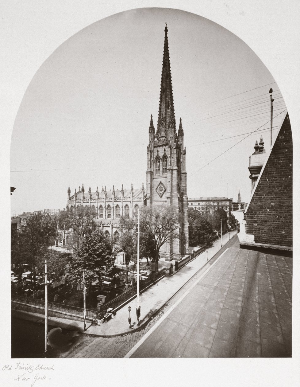 Old Trinity Church, New York City, New York, USA, c 1865 de Unbekannt