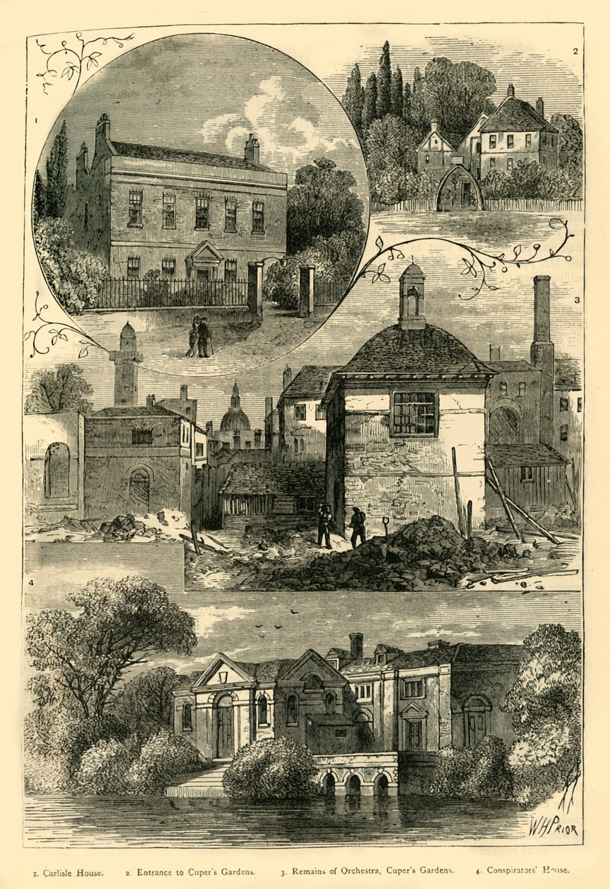 Vistas antigas em Lambeth, c1878. de Unbekannt