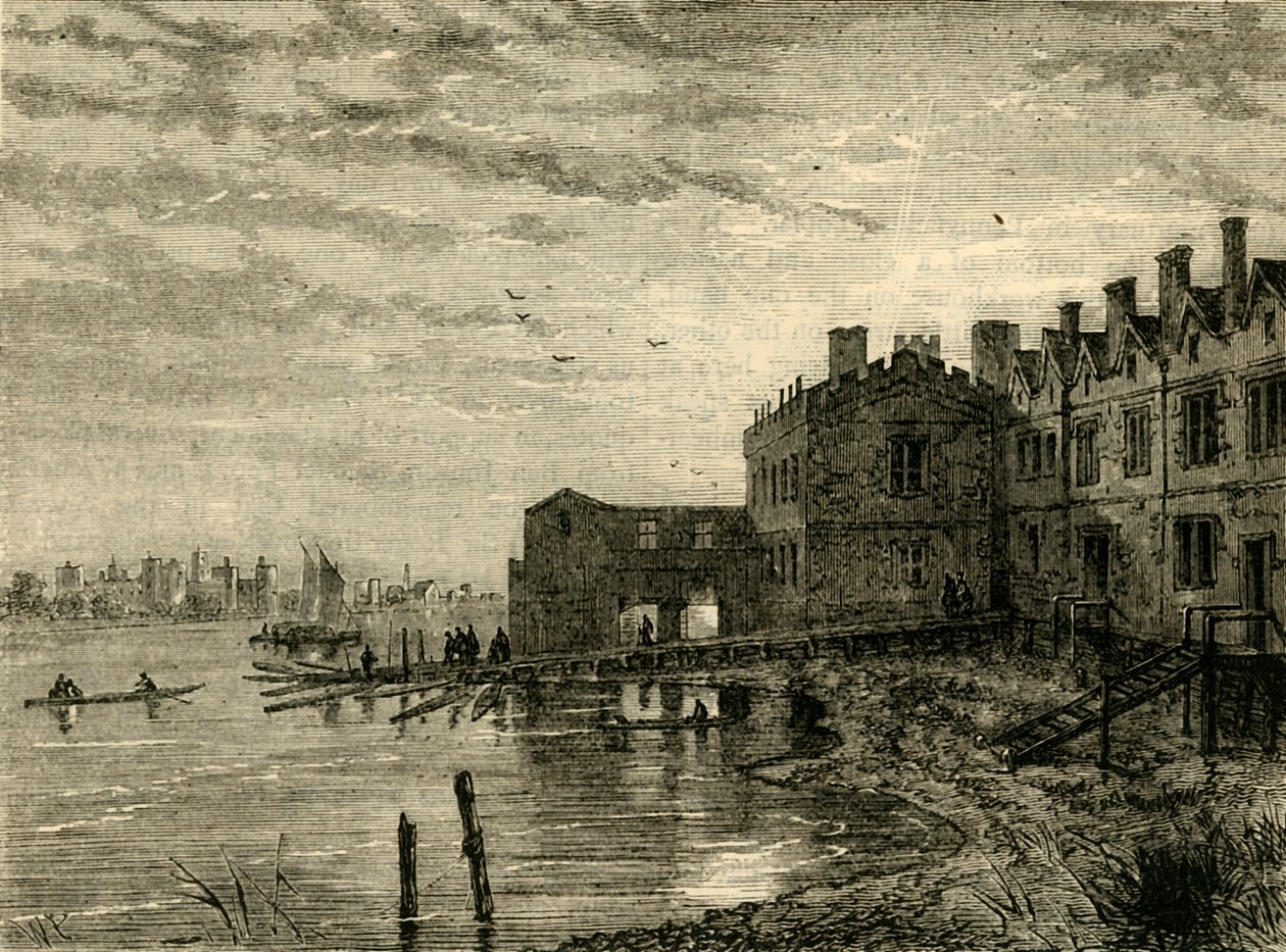Escadas velhas de Whitehall, 1881. de Unbekannt