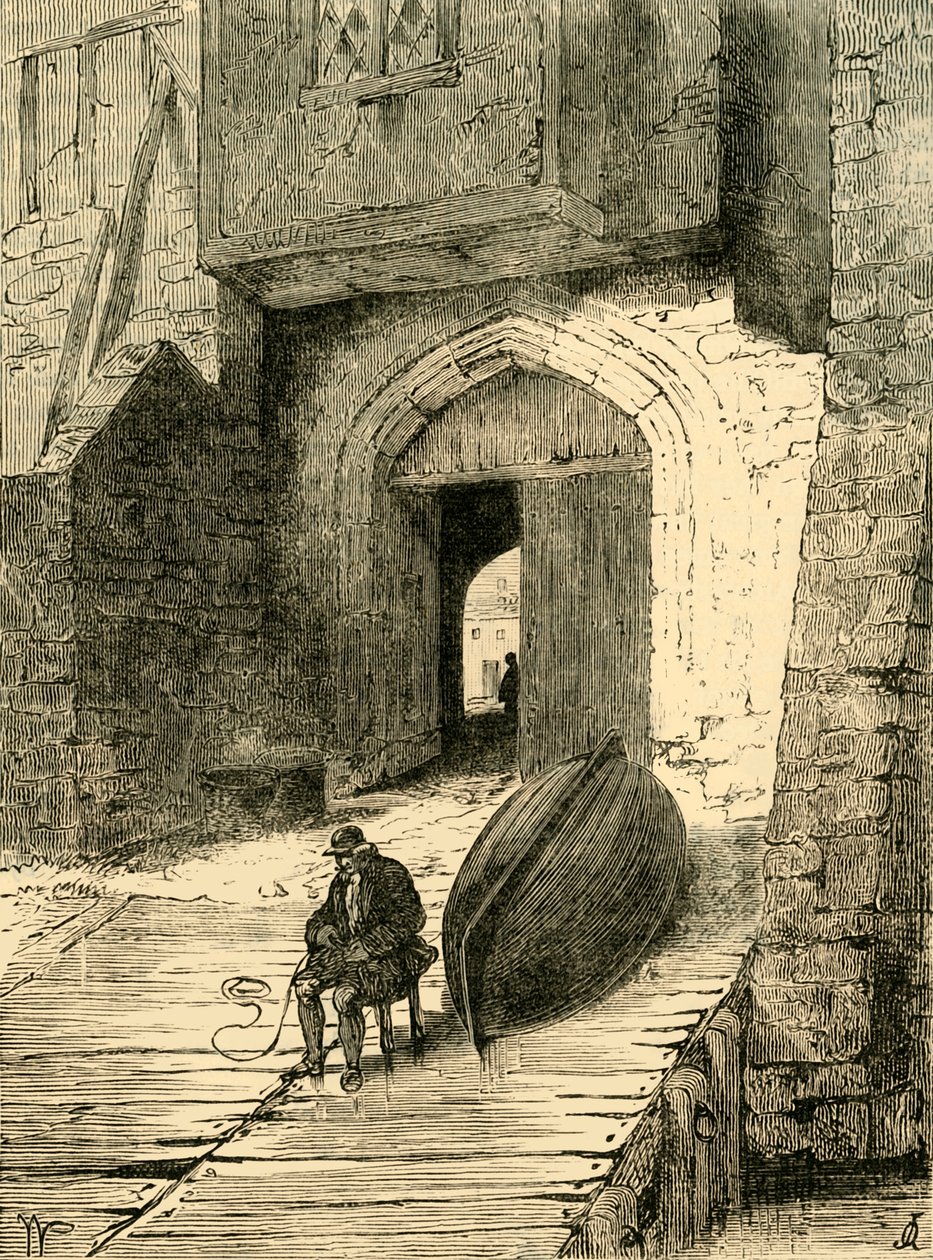 Old Whitehall Stairs, c1878. de Unbekannt