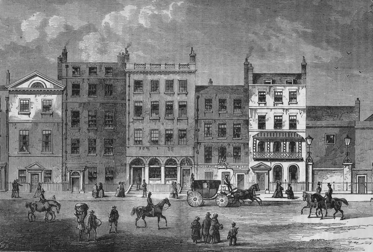 Casas antigas em Pall Mall, Westminster, Londres, c1830 1878 de Unbekannt