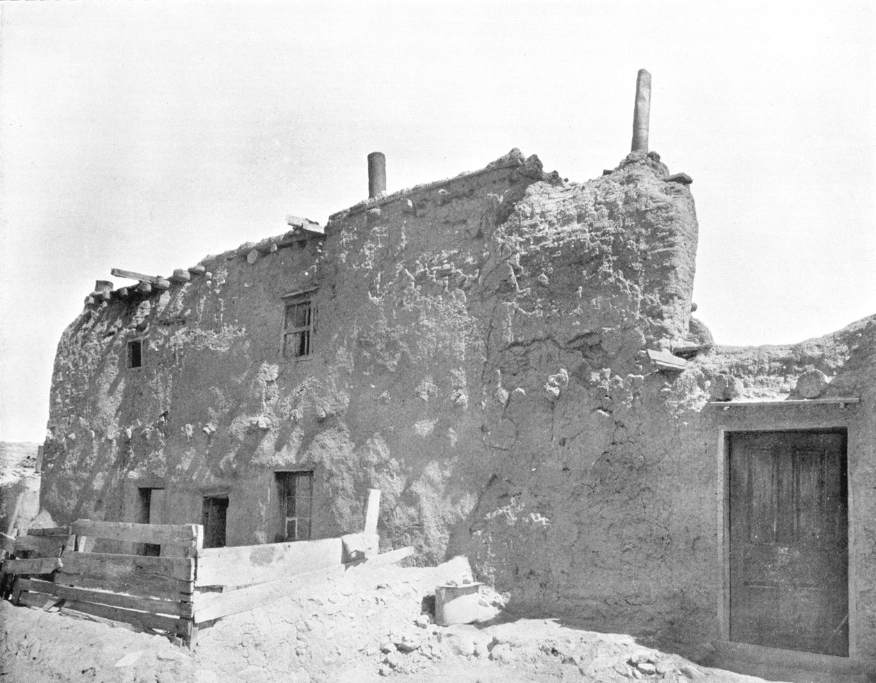 Casa mais antiga dos Estados Unidos, Santa Fe, Novo México, EUA, c1900. de Unbekannt