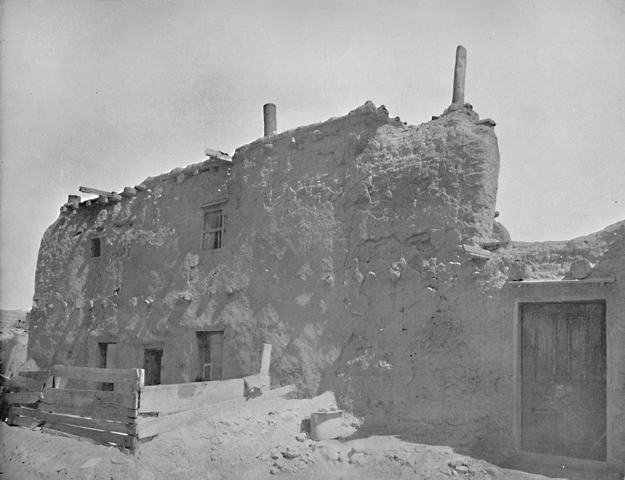 Casa mais antiga dos Estados Unidos, Santa Fe, Novo México, c1897. de Unbekannt