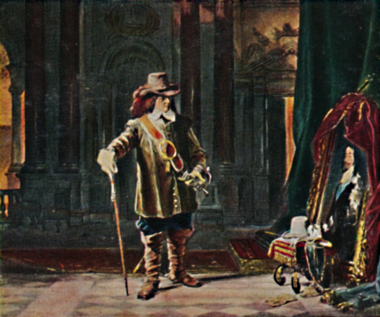 Oliver Cromwell 1599-1658. - Pintura de Schrader, 1934. de Unbekannt