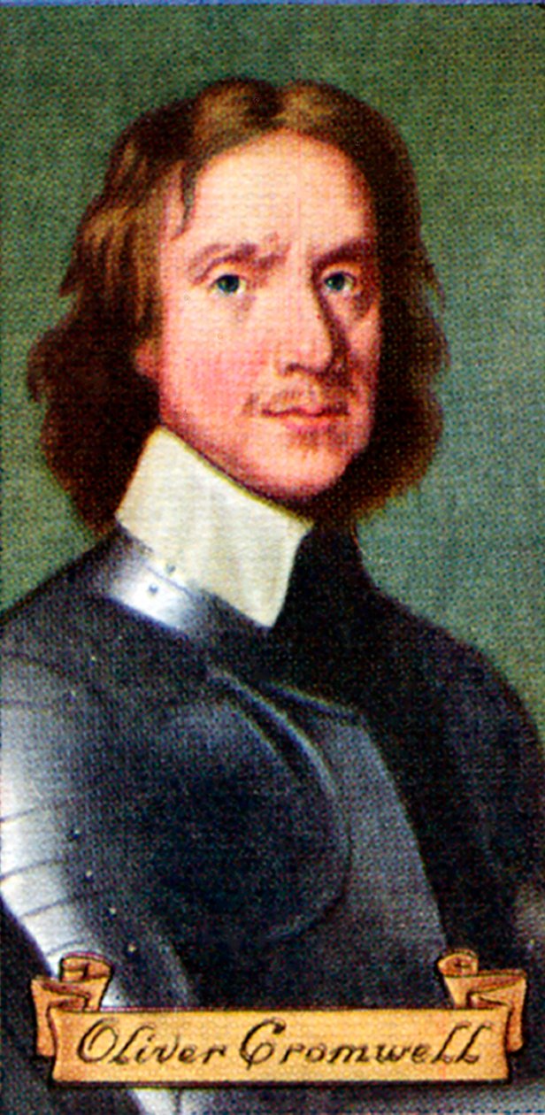 Oliver Cromwell, tirado de uma série de cartões de cigarro, 1935 de Unbekannt