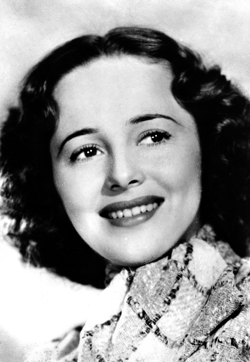 Olivia de Havilland b.1916, atriz americana, c1930s-c1940s de Unbekannt