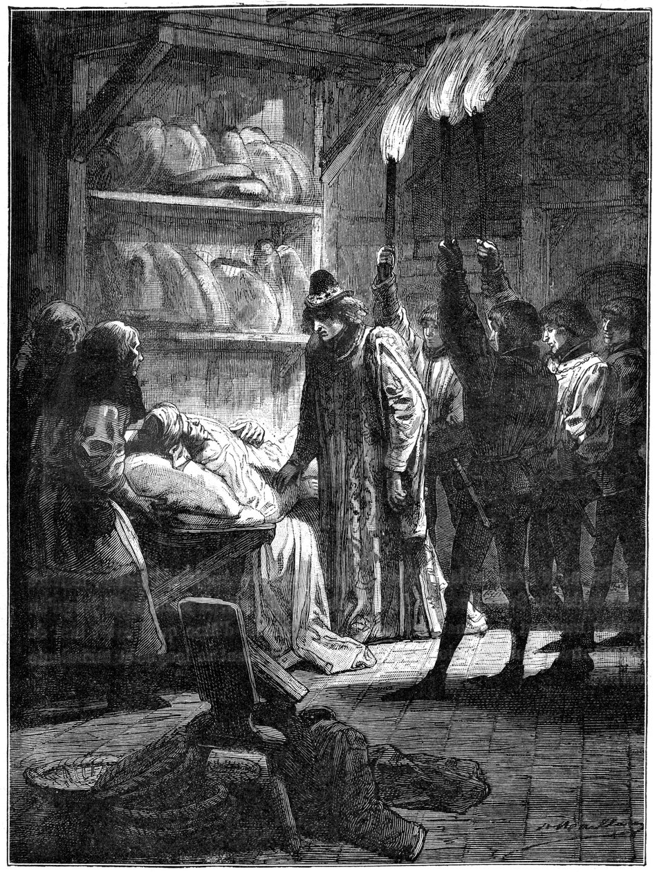 Olivier de Clisson conta ao rei que tentou assassiná-lo, 1898 de Unbekannt