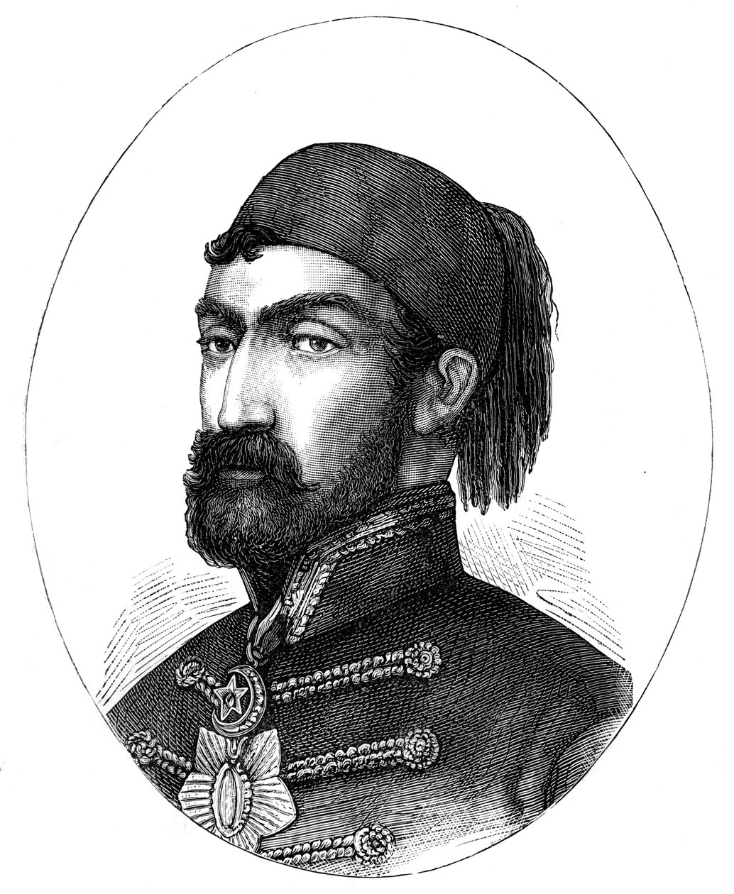 Omar Pasha 1806-1871, comandante em chefe do exército turco, 1888 de Unbekannt
