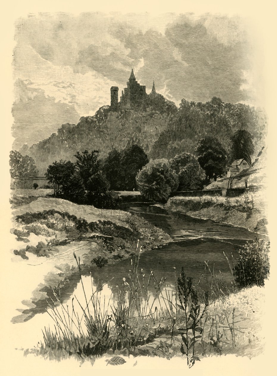 No Churnet, perto de Alton Towers, 1898. de Unbekannt