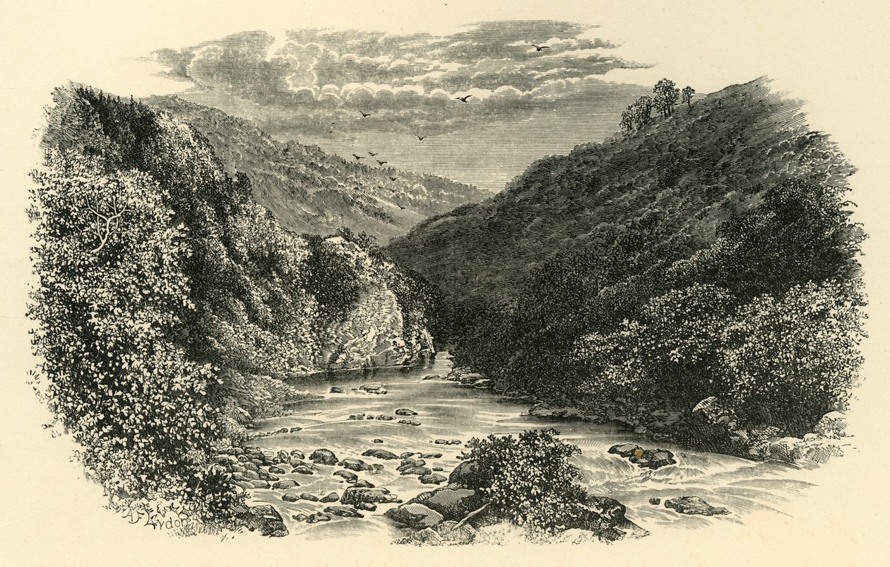 No dardo, salto dos amantes, c1890. de Unbekannt
