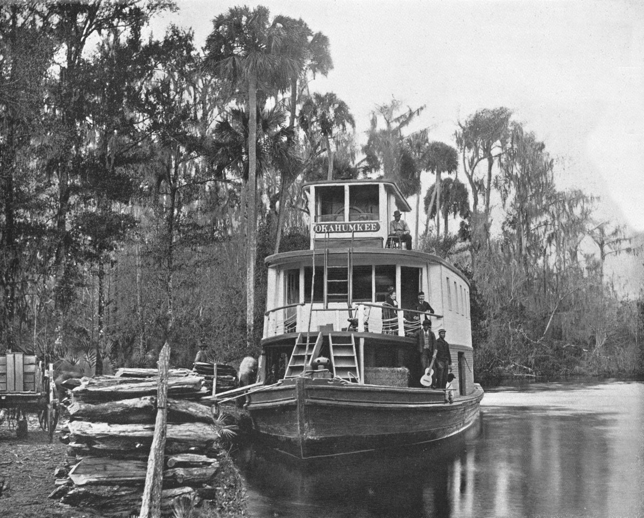 No rio Ocklawaha, Flórida, EUA, c1900. de Unbekannt