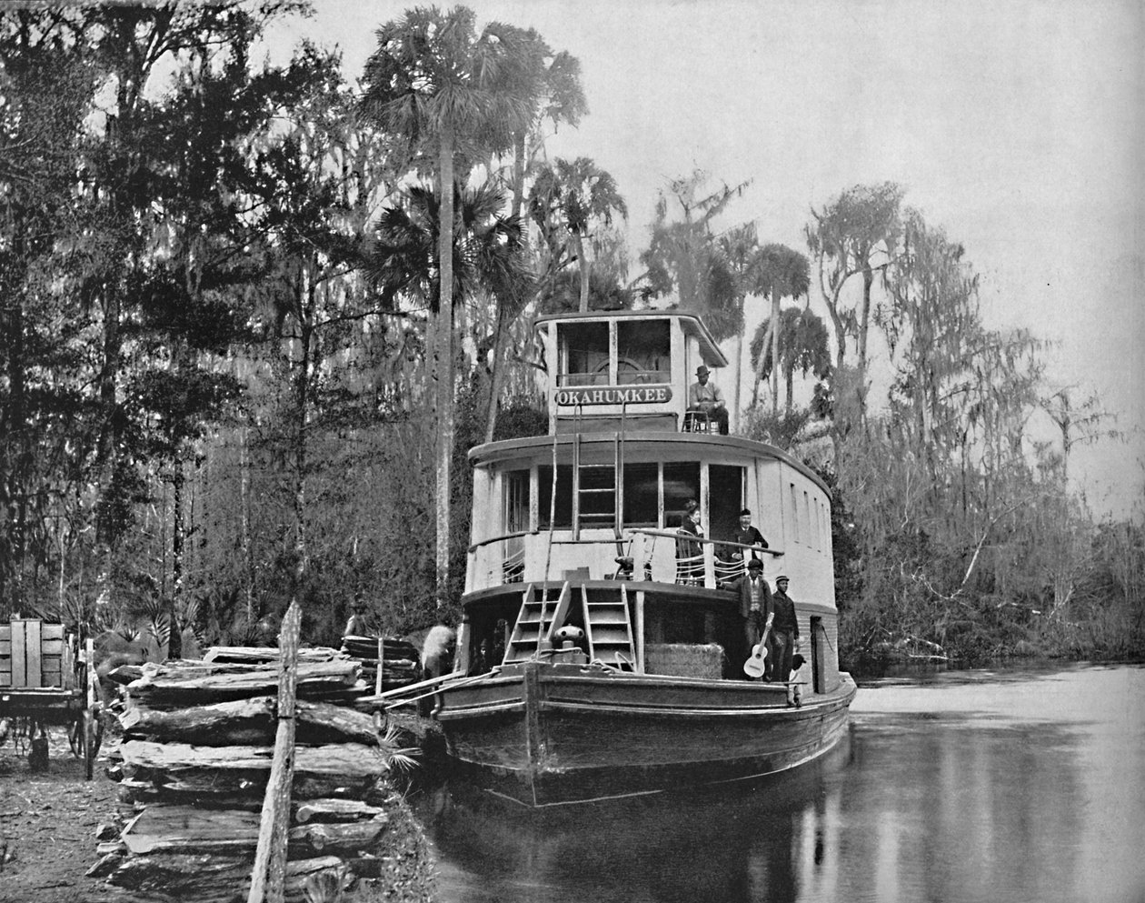 No rio Ocklawaha, Flórida, c1897. de Unbekannt