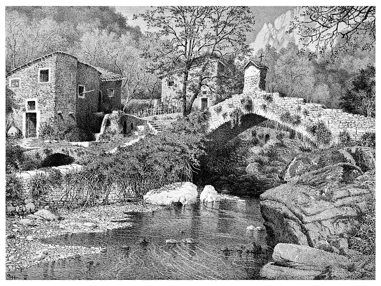 A caminho de Ceriana, San Remo, 1901 de Unbekannt