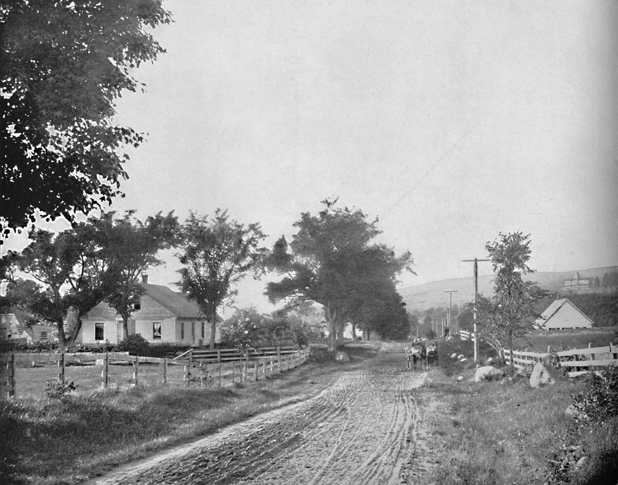 Na estrada para Echo Lake, White Mountains, New Hampshire, c1897. de Unbekannt