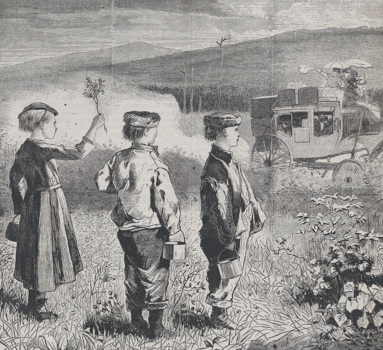 A caminho do Lago George Appleton's Journal, Vol. I, 24 de julho de 1869.