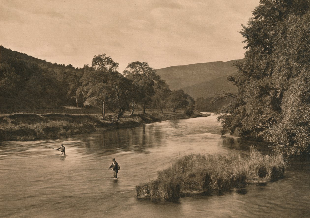 No Tweed perto de Innerleithen, 1902 de Unbekannt