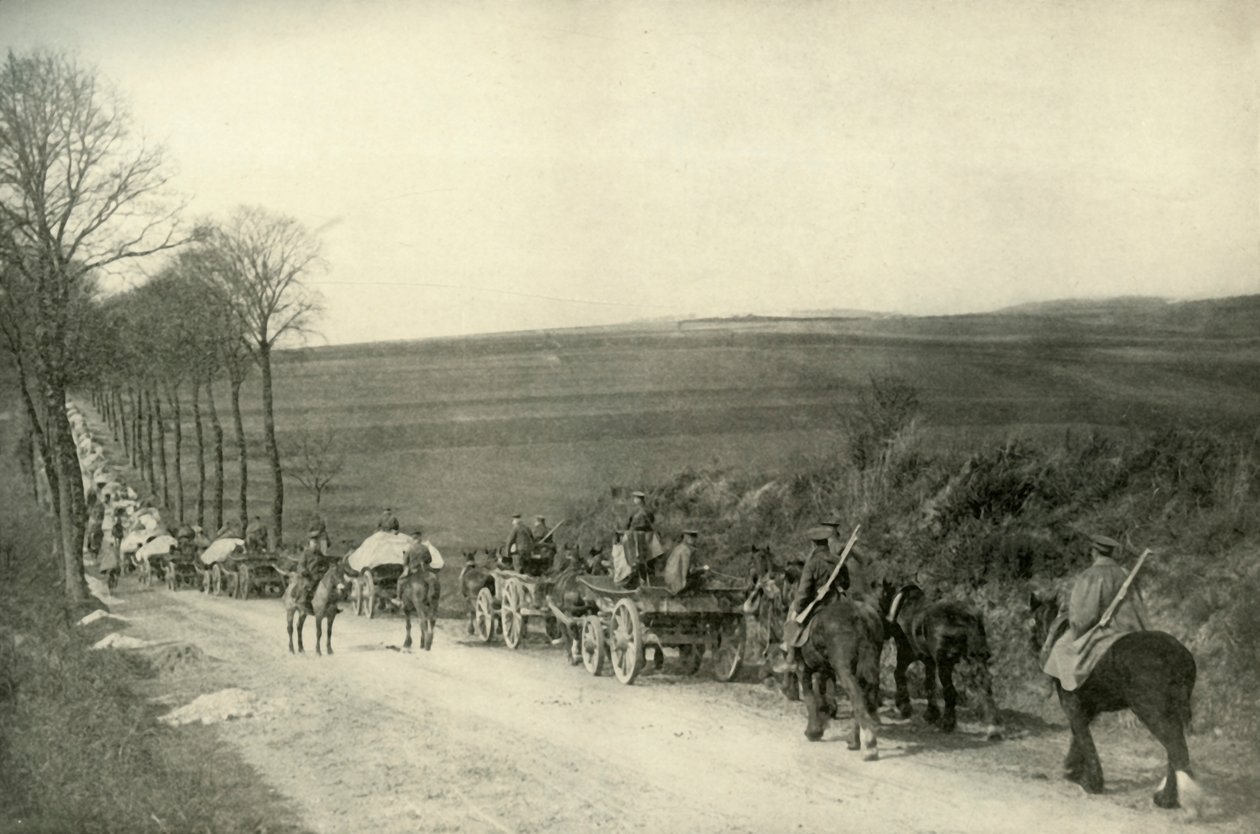 A caminho das trincheiras, 1919. de Unbekannt