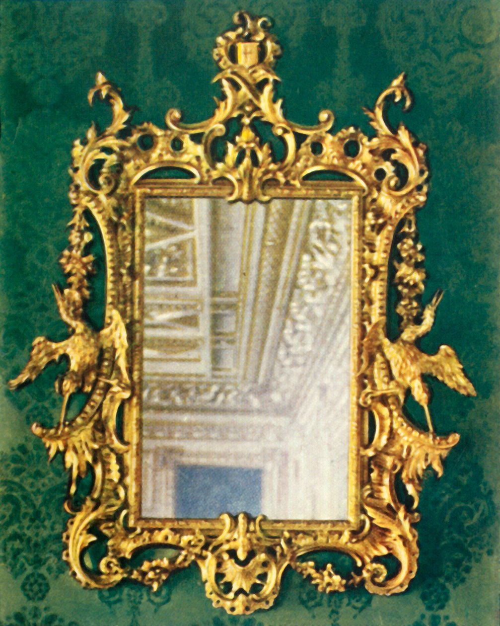 Um dos quatro quadros de espelho dourado, 1938. de Unbekannt