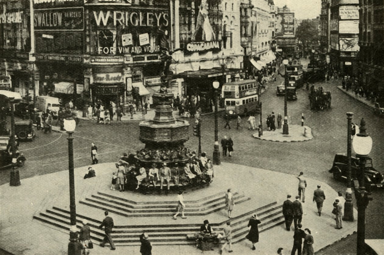 Uma das estátuas mais amadas de Londres é a de Eros, que supera a fonte em Piccadilly Circu de Unbekannt