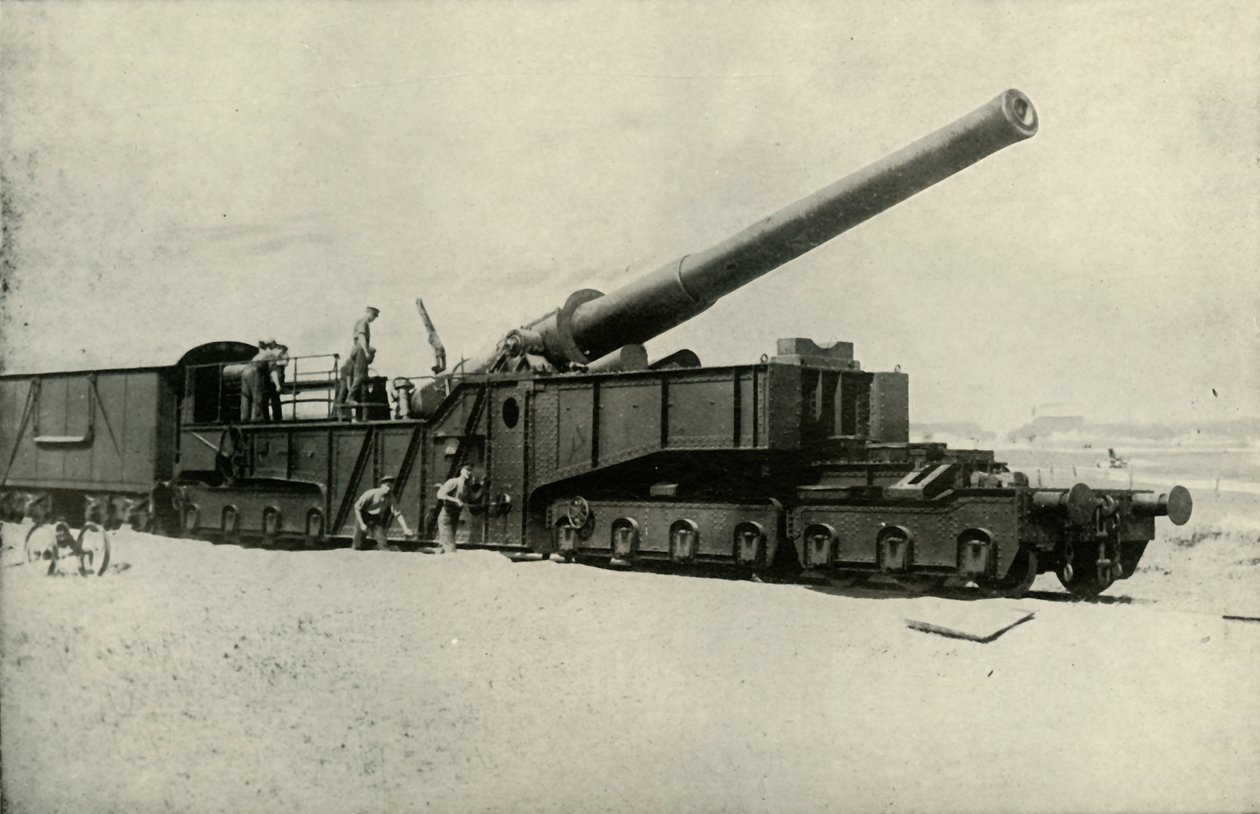 Um dos Monster British Guns, 1919. de Unbekannt