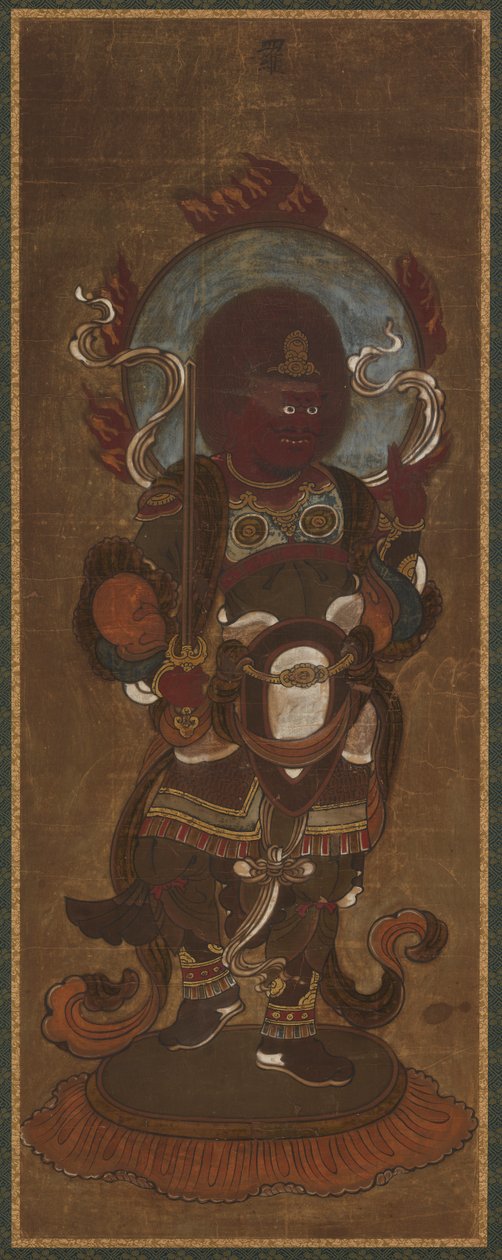 Um dos doze devas: Rasetsu-ten Raksasa, especificamente Nirrti, final do século XV e início do século XVI. de Unbekannt