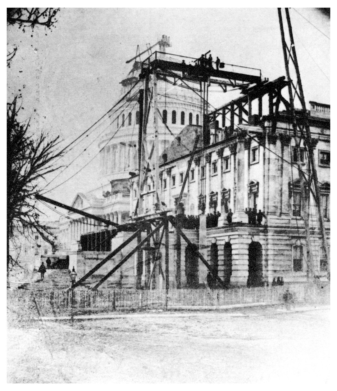 Uma das asas do Capitólio, perto da conclusão, Washington DC, EUA, c1860 1955 de Unbekannt