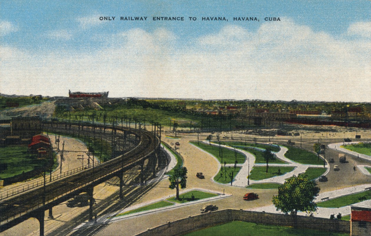 Somente entrada ferroviária para Havana, Havana, Cuba, c1910 de Unbekannt