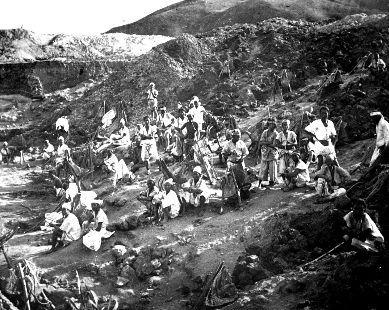Mina a céu aberto, Coréia, 1900 de Unbekannt