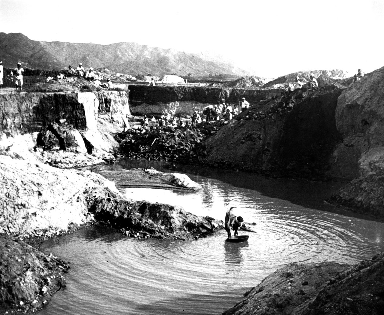 Mina a céu aberto, Coréia, 1900 de Unbekannt