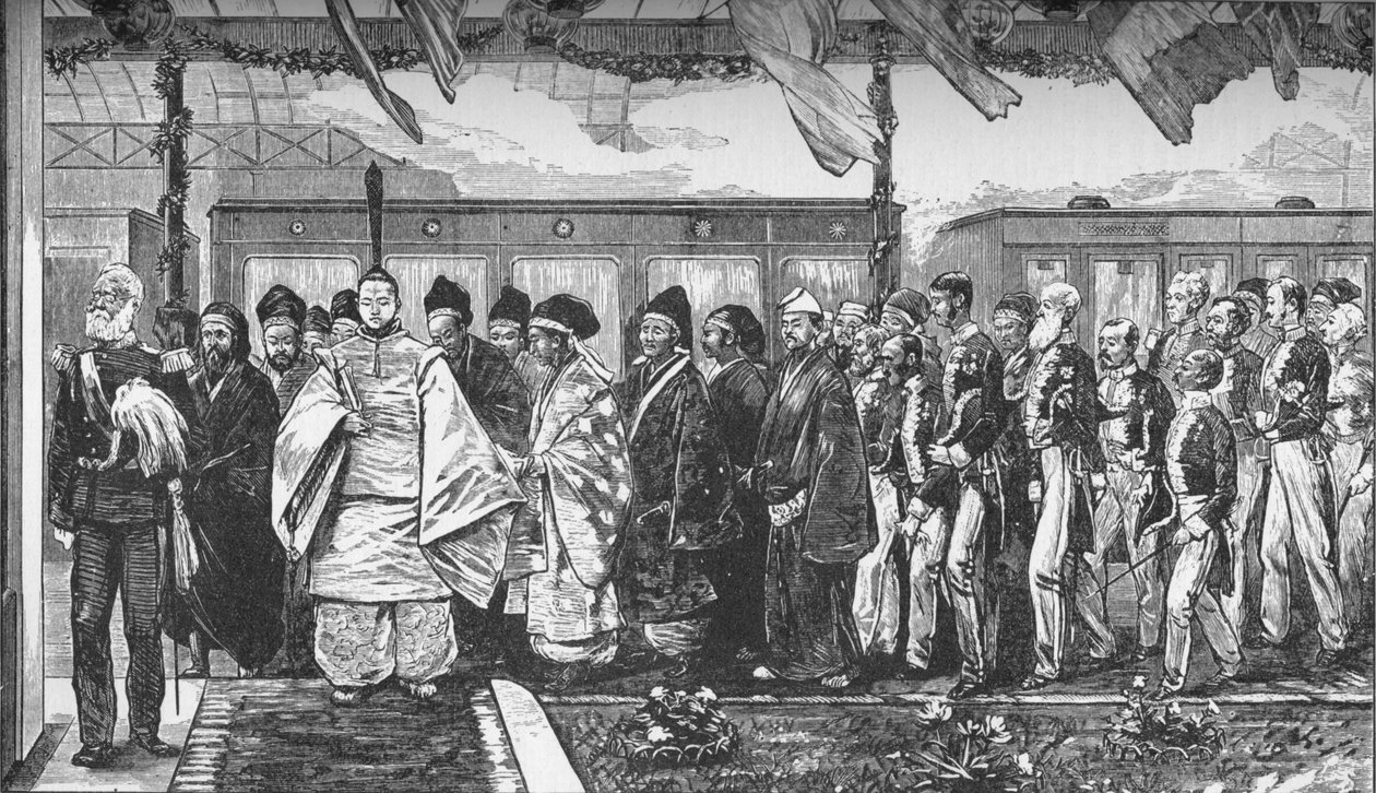 Abertura da primeira ferrovia no Japão, 1872 1907 de Unbekannt