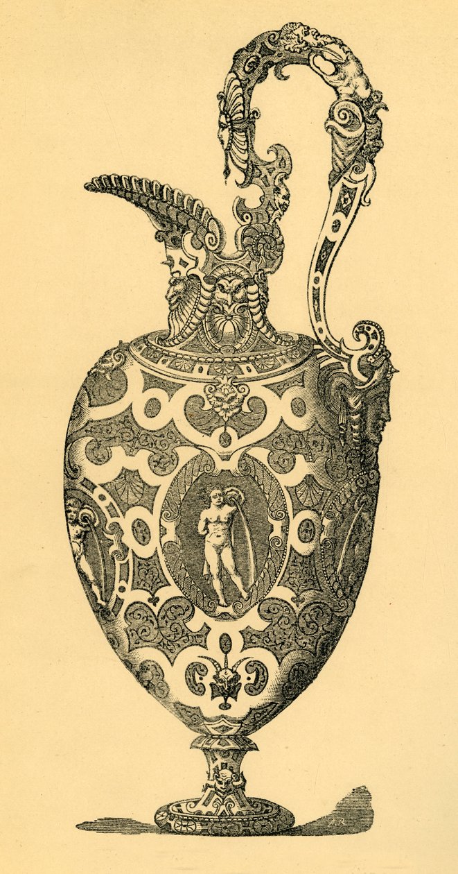 Projeto original para um vaso ou jarro, 1881. de Unbekannt