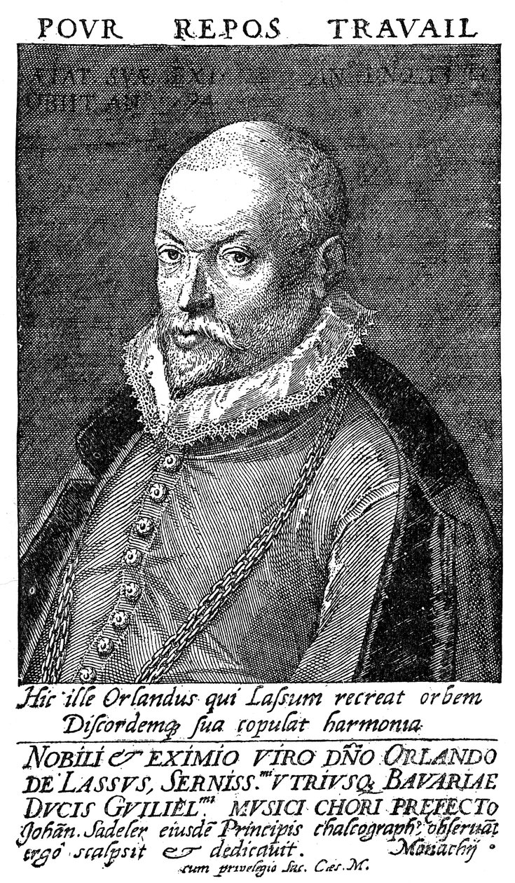 Orlandus Lassus, compositor e músico flamengo da Renascença, século XVI de Unbekannt