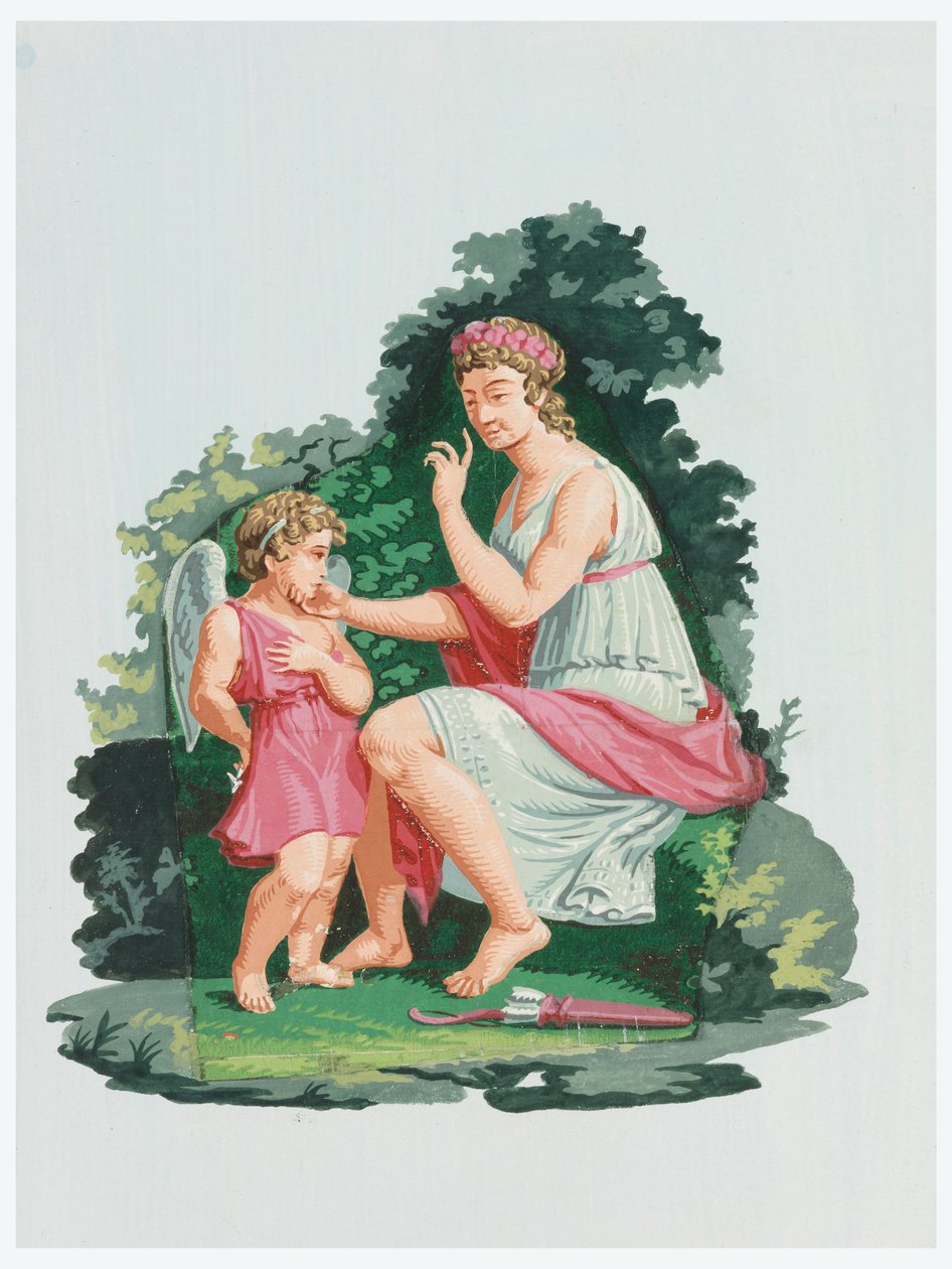 Ornamento, Vênus Admoestando Cupido de Unbekannt