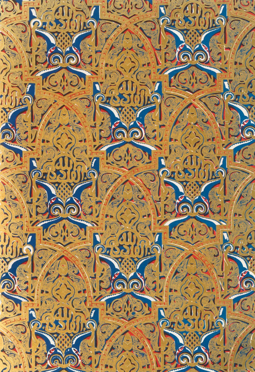Ornamento em painéis nas paredes, Salão dos Embaixadores, 1907. de Unbekannt