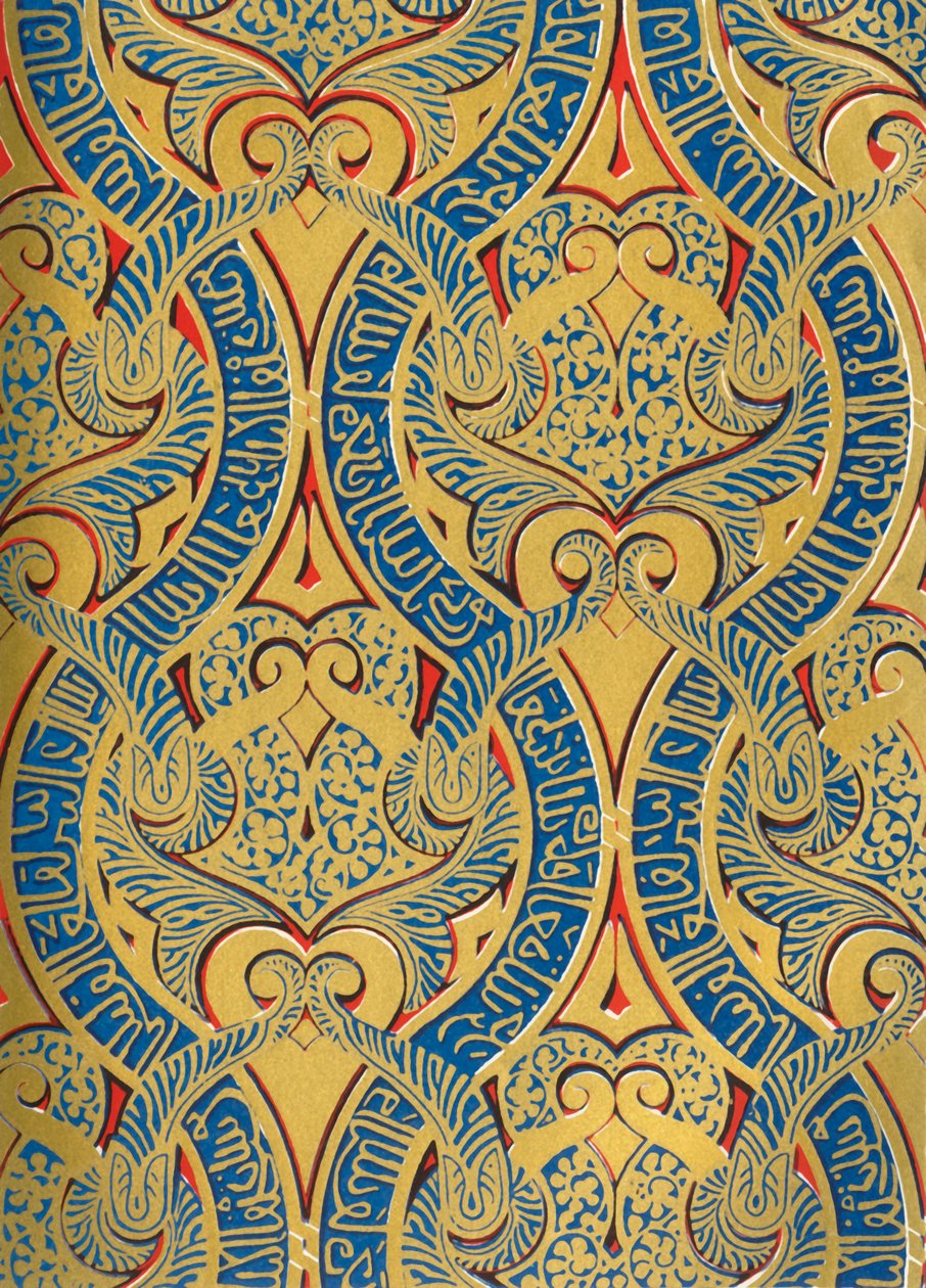 Ornamento em painéis na parede, Salão dos Embaixadores, 1907. de Unbekannt