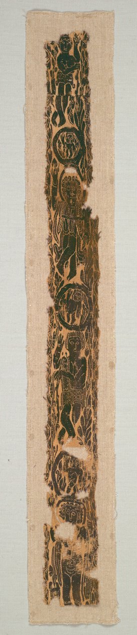 Faixa de ombro ornamental de uma túnica, 600-650. de Unbekannt