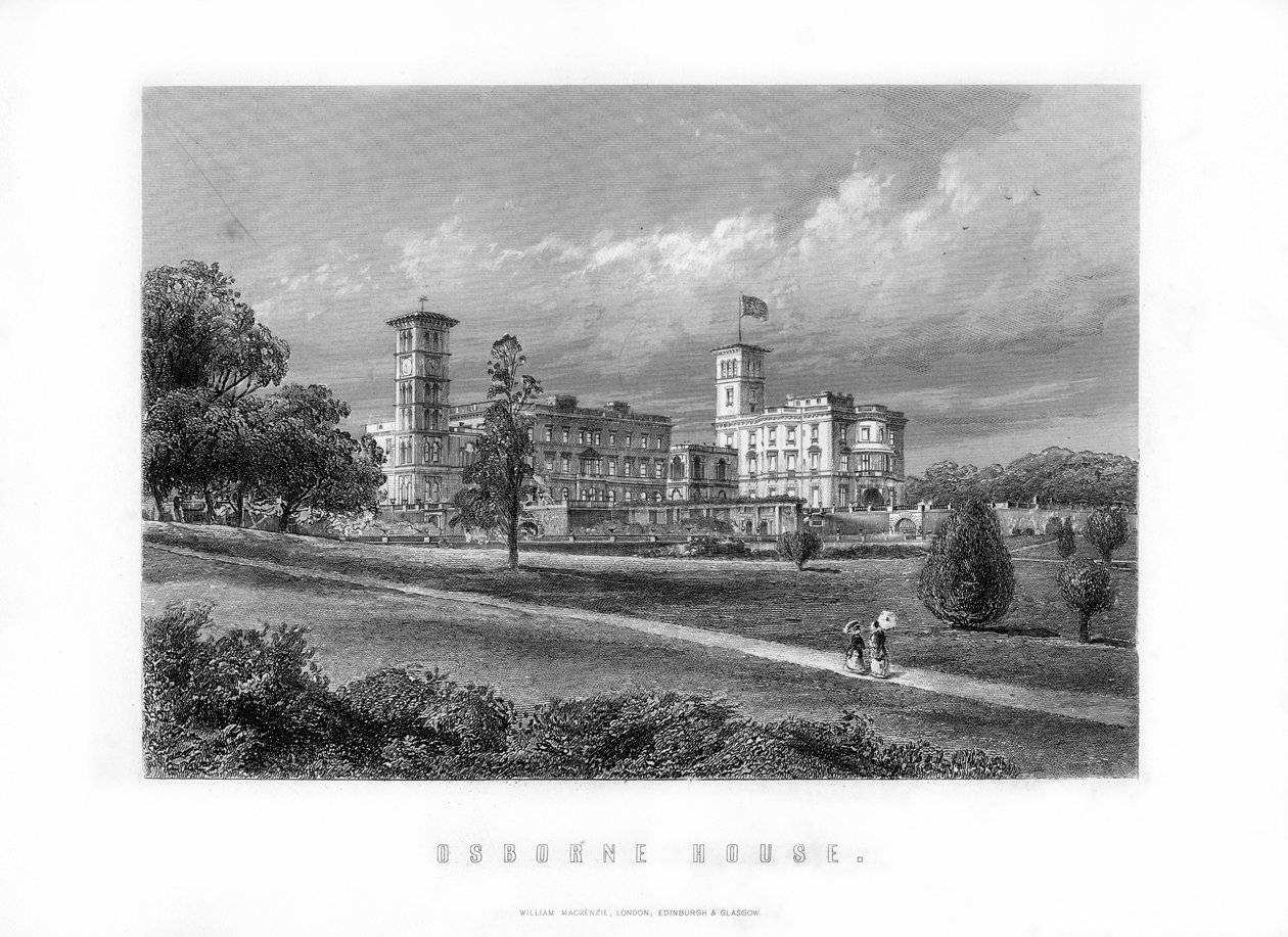 Osborne House, antiga residência real em East Cowes, Ilha de Wight, Inglaterra, 1899 de Unbekannt