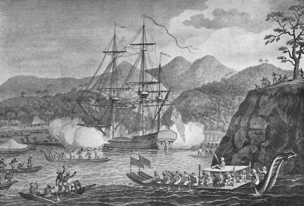 Otaheite rendeu-se ao capitão Wallis, 1773, 1904 de Unbekannt