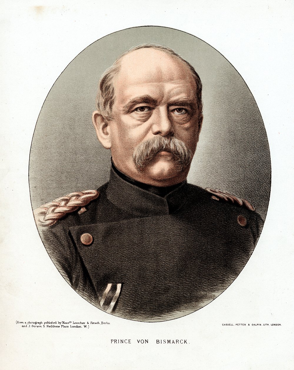 Otto von Bismarck, estadista alemão, c1880 de Unbekannt