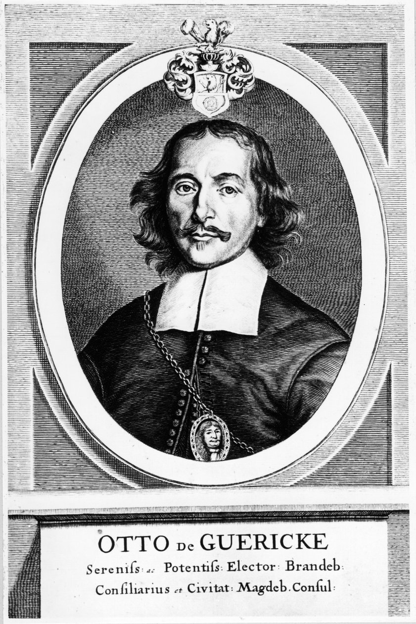 Otto von Guericke, inventor, engenheiro e físico alemão, 1672 de Unbekannt