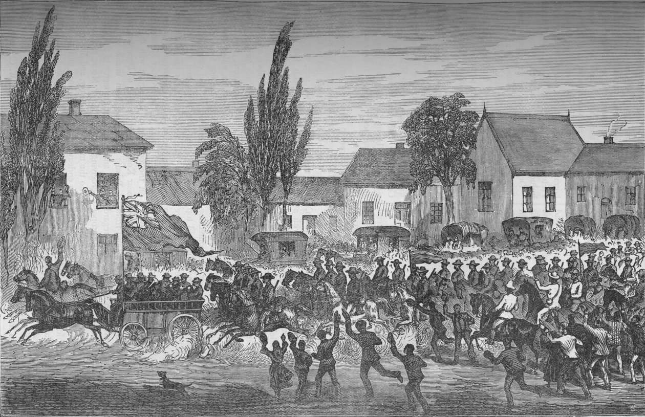 Voluntários montados em Oudtshoorn, começando pela fronteira oriental, c1880 de Unbekannt