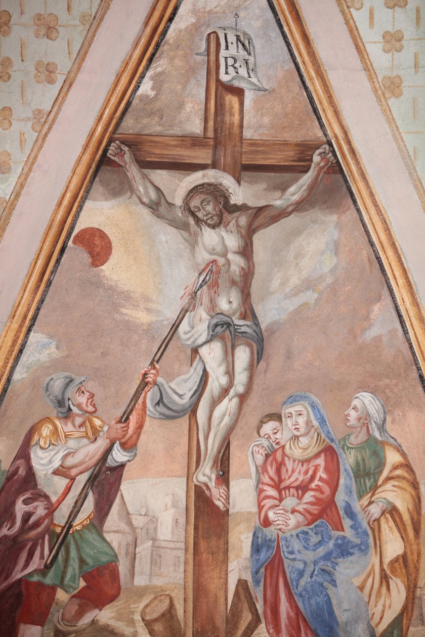 A igreja de Nossa Senhora da Assunção. A crucificação. Cordão de França. de Unbekannt