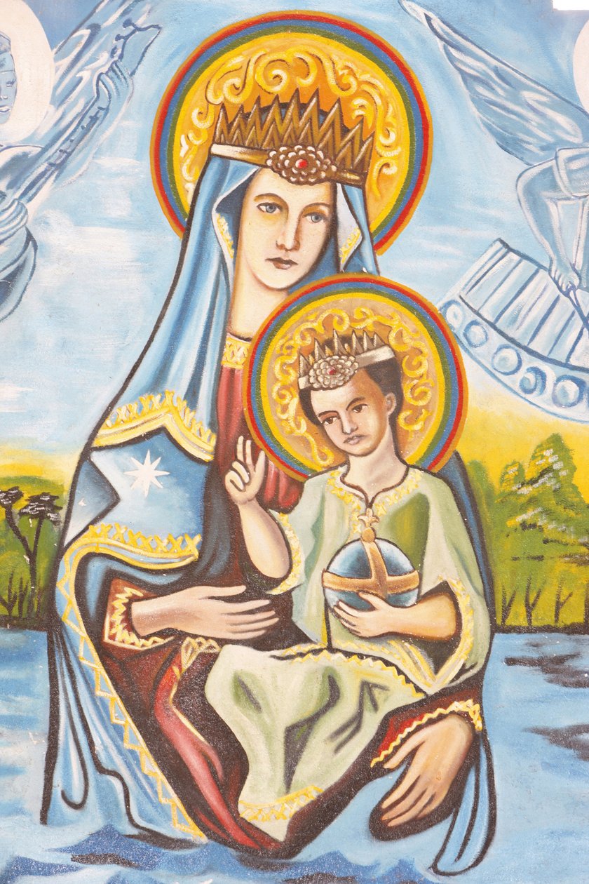 Our Lady of Togo fresco, Togoville, Togo de Unbekannt