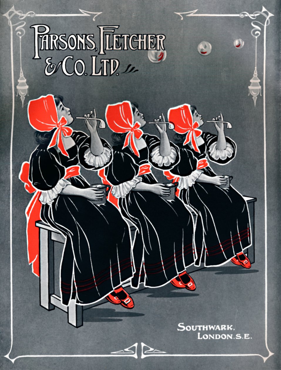 Nosso anúncio de Three Little Maids - Parsons, Fletcher & Co. Ltd, 1910 de Unbekannt