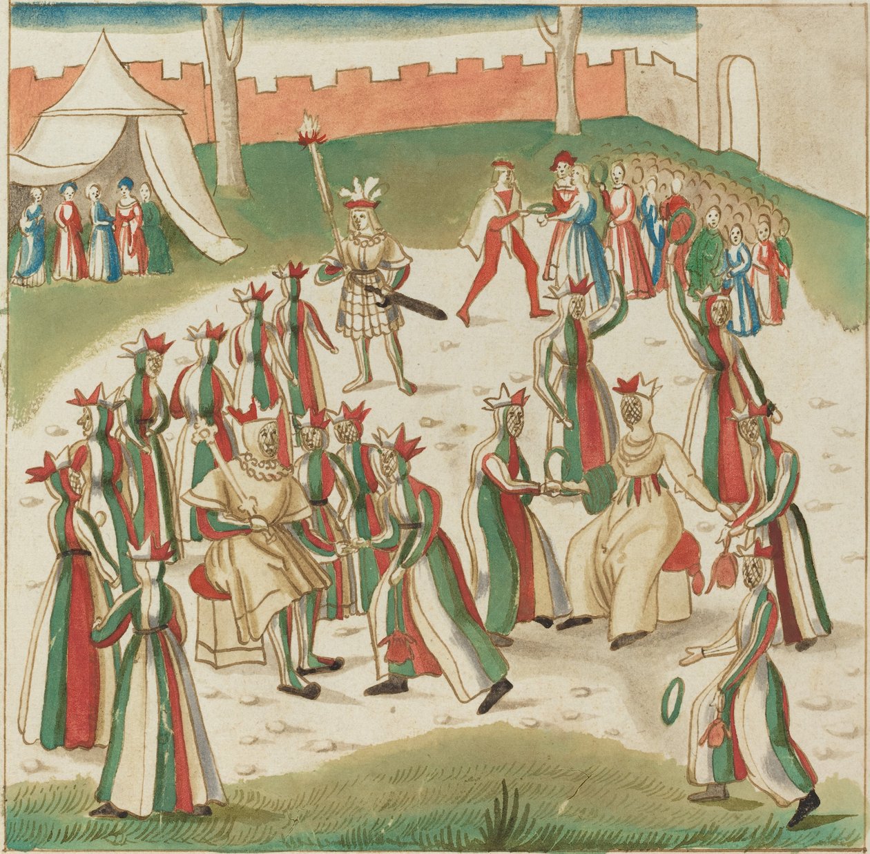 Jogos ao ar livre, c. 1515. de Unbekannt
