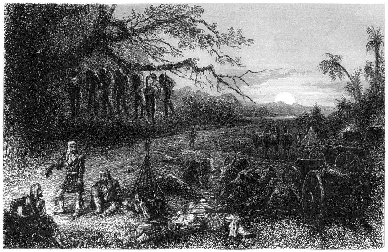 Piquete de despesas da Highland Brigade, 1857, c1860 de Unbekannt