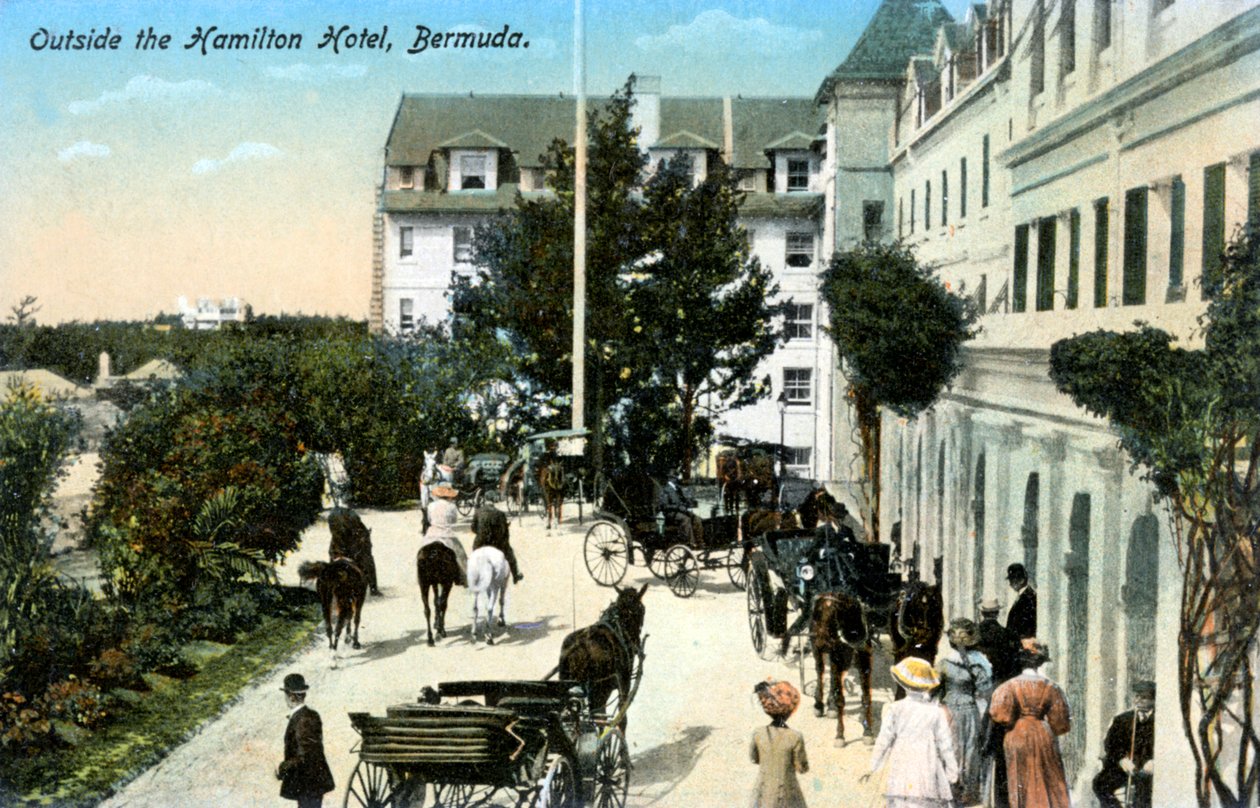 Fora do Hamilton Hotel, Bermudas, c1900s de Unbekannt