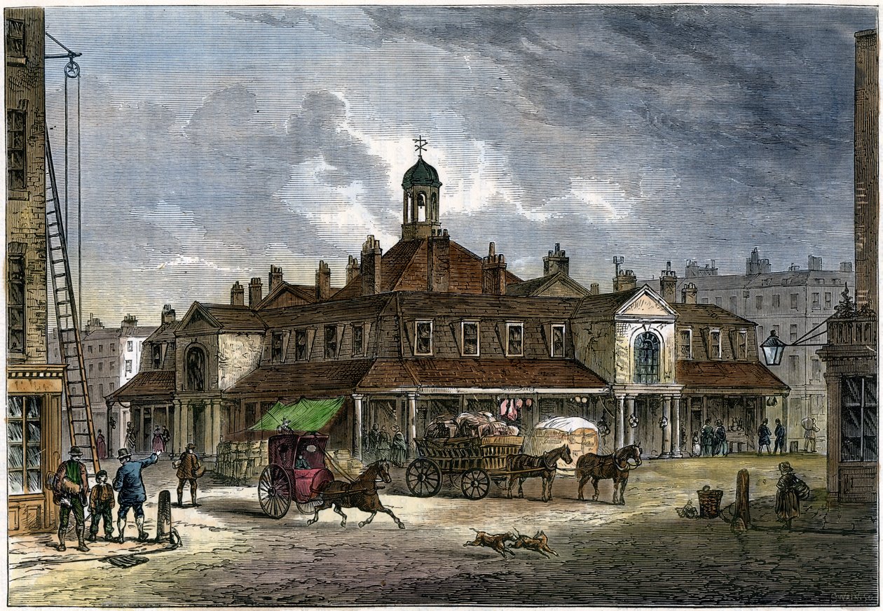 Mercado de Oxford, século XIX de Unbekannt